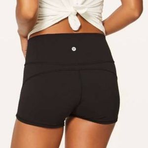 lululemon athletica Black High-Rise Athletic Shorts